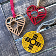 Load image into Gallery viewer, Zia Pottery Wood Ornament