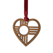 Load image into Gallery viewer, Heart Zia Wood Ornament