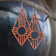Load image into Gallery viewer, Open Diamond Zia Earrings