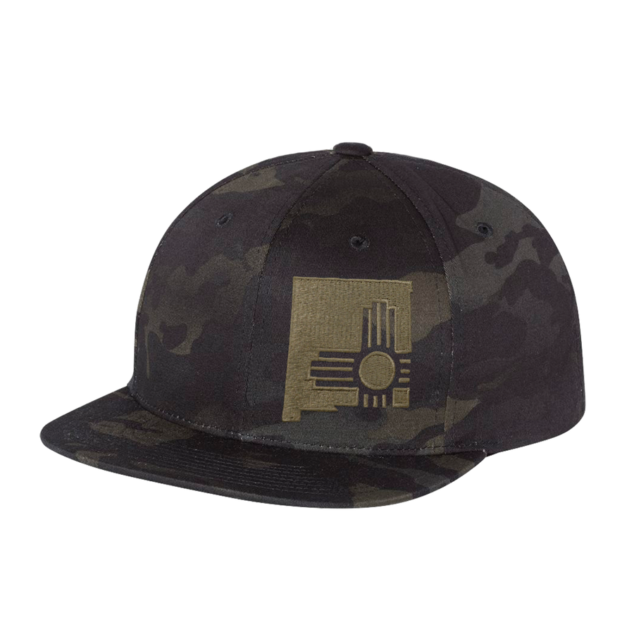 State Zia Flatbill Hat Multicam Black