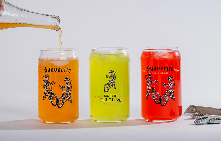 Suavecito Soda Can Glass