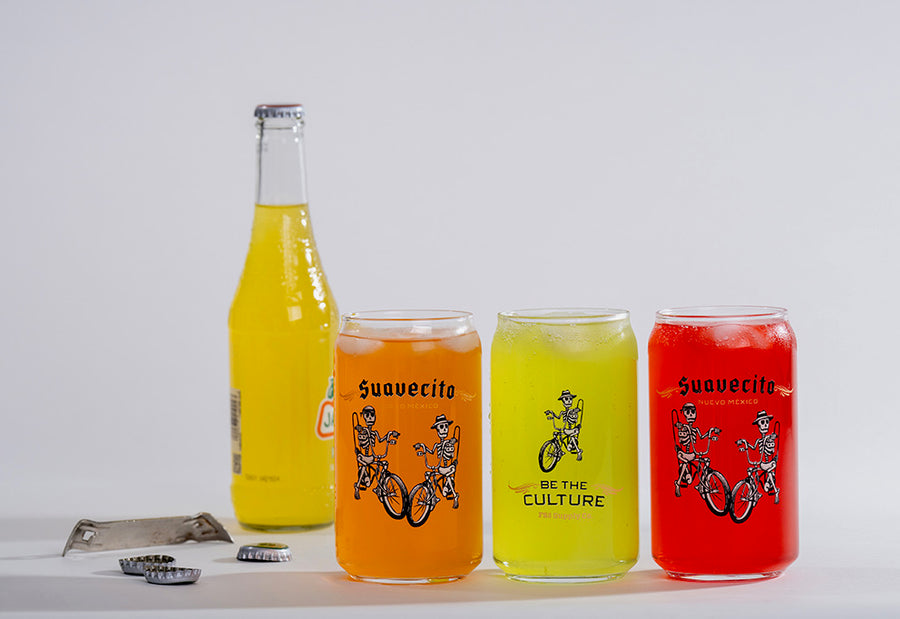 Suavecito Soda Can Glass