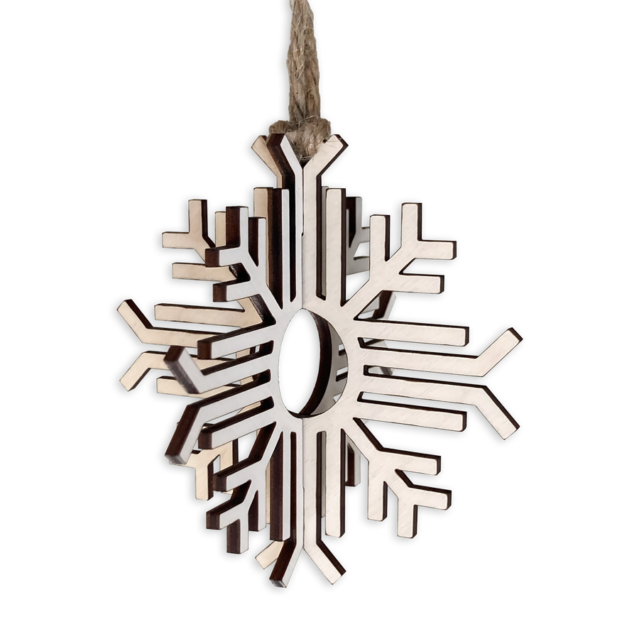 3D Snowflake Zia Ornament