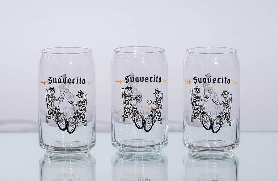 Suavecito Soda Can Glass