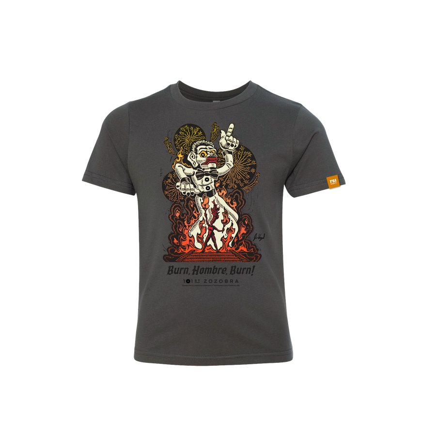 Zozobra Burn Hombre Burn Kids T-Shirt
