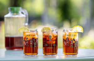 Mariachi Skeleton Band Soda Can Glass