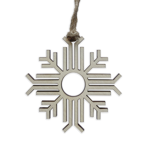 Snowflake Zia Wood Ornament