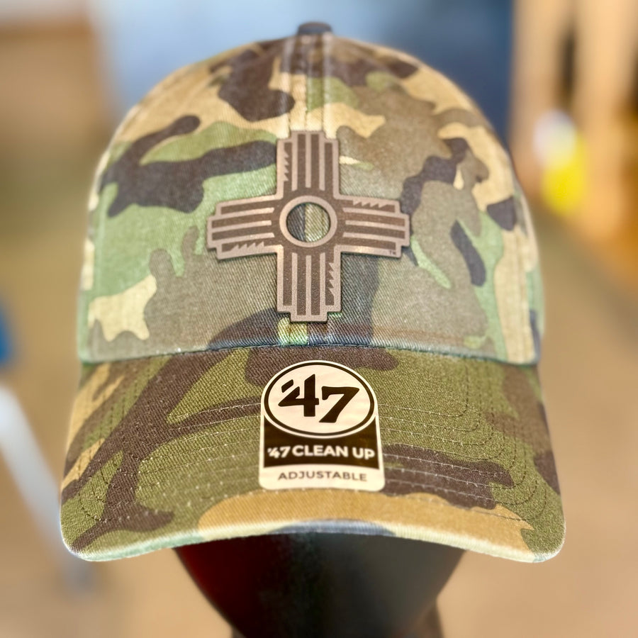 Zia Leather Patch Hat 47 Brand