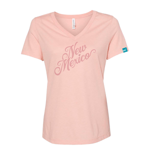 New Mexico Heart Women V Neck T-Shirt