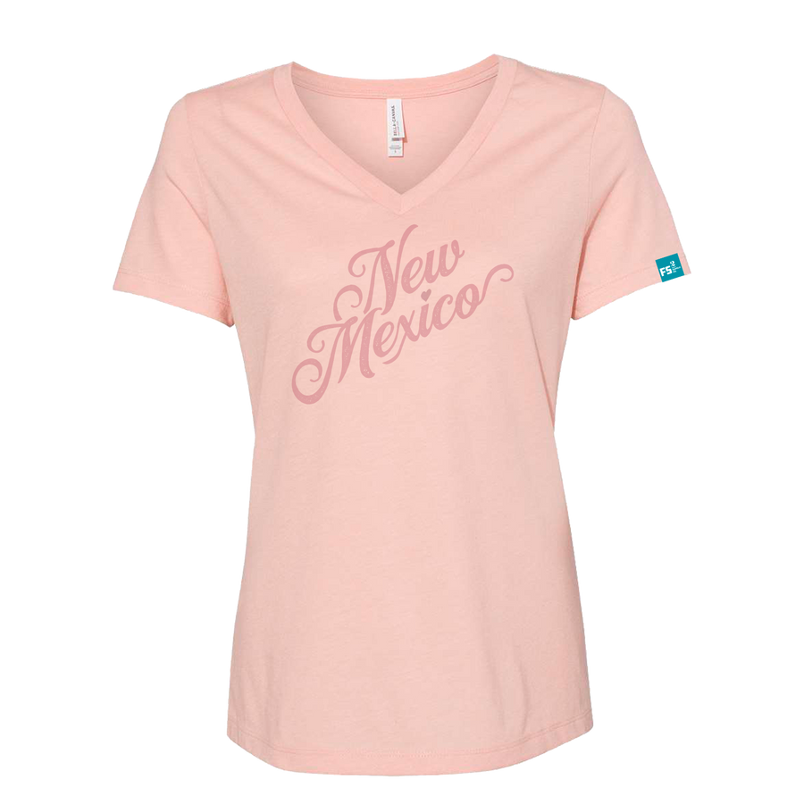 New Mexico Heart Women V Neck T-Shirt
