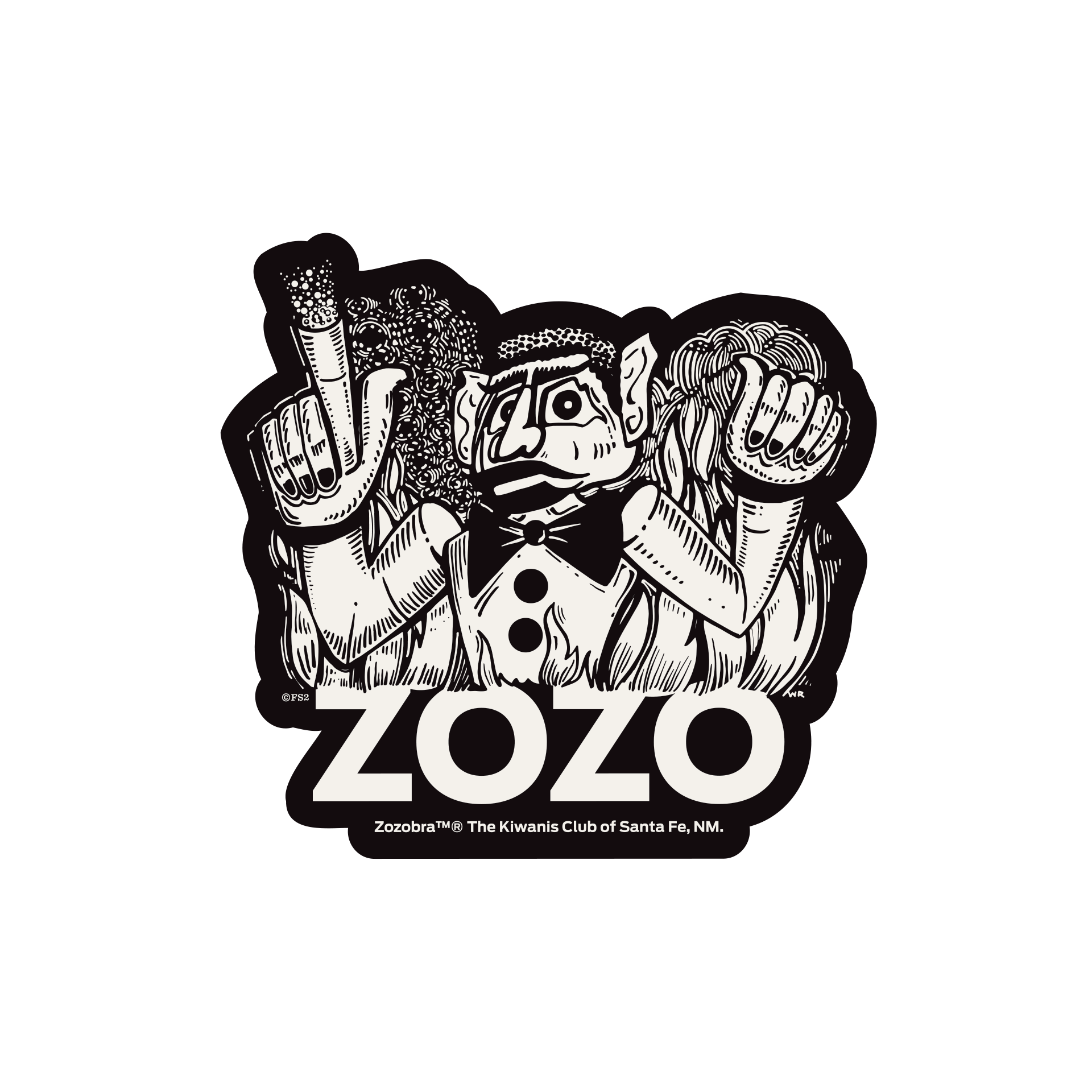 ZOZObra Sticker Black/White – FS2 Supply Co.