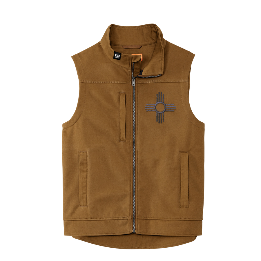 Zia Embroidered Canvas Vest