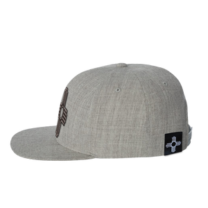 Zia Leather Patch Flatbill Hat