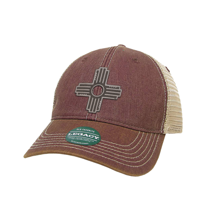 Zia Leather Patch Trucker Hat
