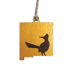 State Roadrunner Wood Ornament