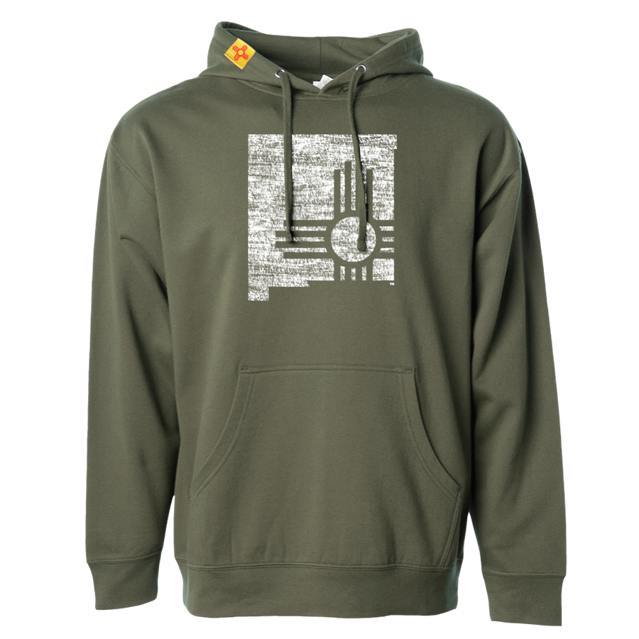 State Zia New Mexico Hoodie Army