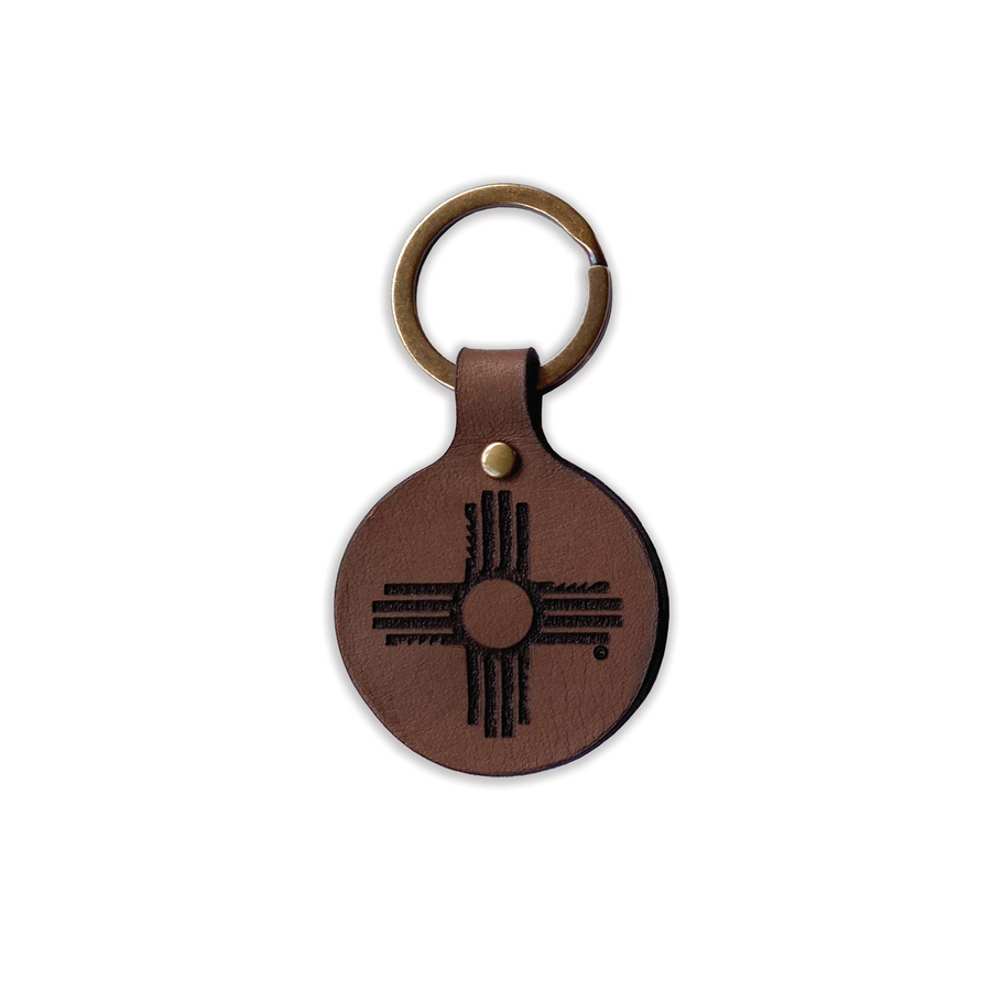Zia Leather Keychain